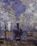 Claude Monet, anglok, gare saint lazare
